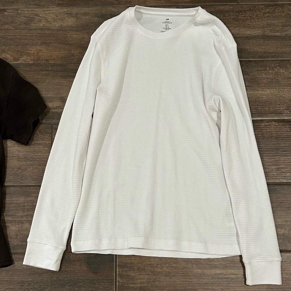 H&M Large white long sleeve shirt